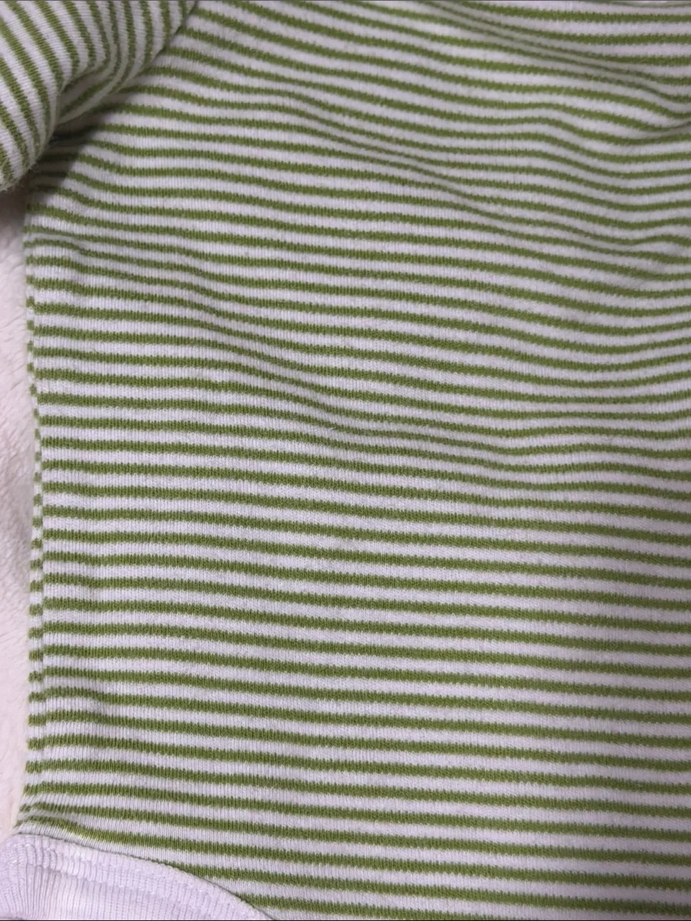 Little Wonders Green & White Striped Long-Sleeve Onesie with Carter’s Tan Pants